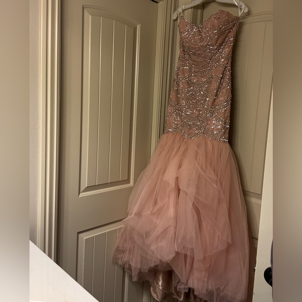 Sherri Hill Mermaid Sequence Formal Prom Dress - Picture 6 of 8